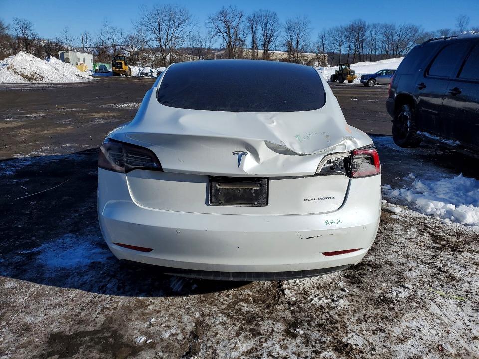 2022 Tesla Model 3 VIN 5YJ3E1EB0NF337145 COPART salvage auction — REAR END, Tx - Salvage Vehicle Title, sold $4,950 on 2026-07-28 (photo 6)