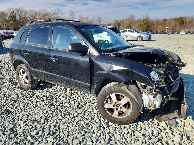 2005 Hyundai Tucson VIN KM8JM12B25U234262 COPART salvage auction — FRONT END, Nc - Salvage Certificate Of Title, sold $250 on 2026-07-08 (photo 4)