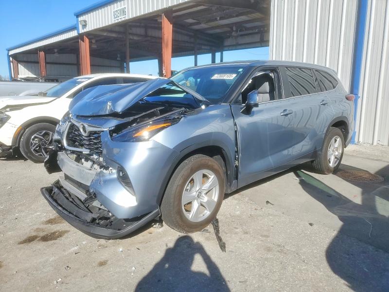2024 Toyota Highlander VIN 5TDZARAH0RS535143 COPART salvage auction — FRONT END, Fl - Cert Of Title Slvg Rebuildable, sold $11,900 on 2026-07-15 (photo 1)