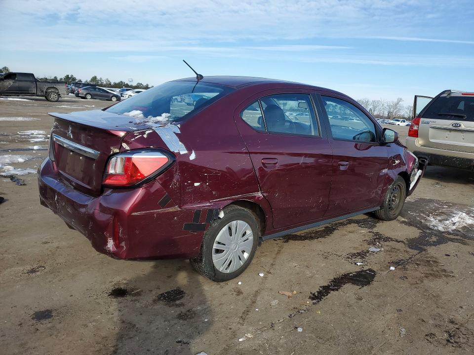 2024 Mitsubishi Mirage VIN ML32FUFJ3RHF06621 COPART salvage auction — FRONT END, Va - Cert Of Title - Salvage, sold $2,800 on 2026-07-08 (photo 3)