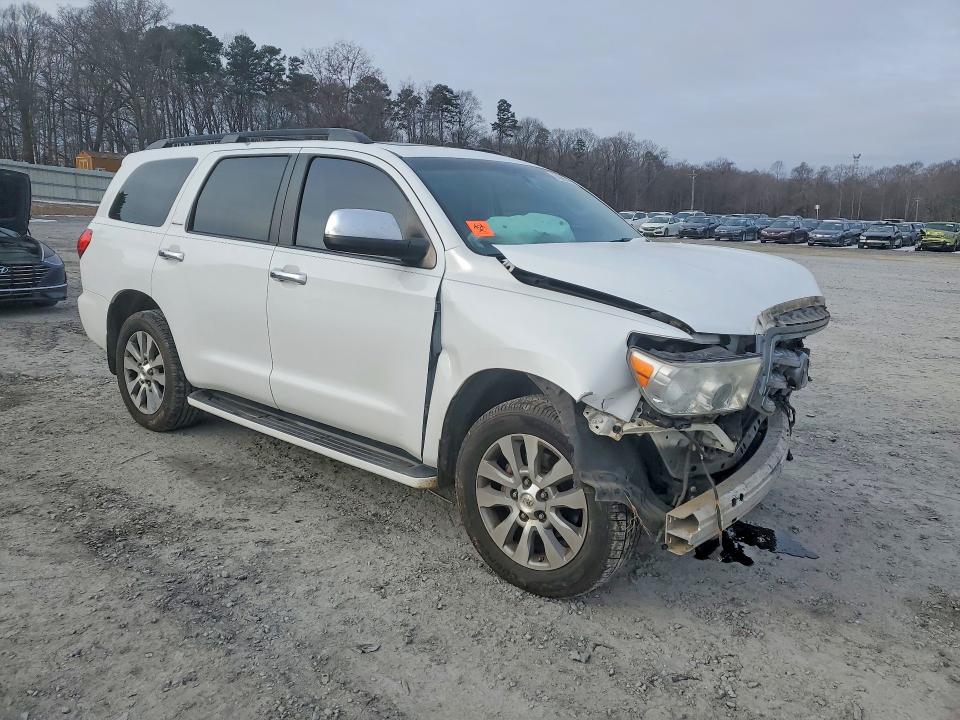 2013 Toyota Sequoia VIN 5TDJY5G19DS090888 COPART salvage auction — FRONT END, Sc - Cert Of Title-Salvage, sold $2,100 on 2026-07-22 (photo 4)