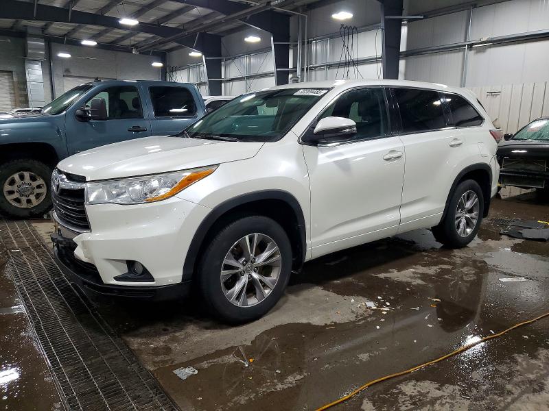 2014 Toyota Highlander VIN 5TDBKRFH0ES017518 — COPART salvage auction photo