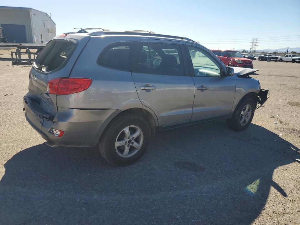 2007 Hyundai Santa fe VIN 5NMSG13D17H049727 COPART salvage auction — FRONT END, Az - Cert Of Title - Salvage, sold $250 on 2026-07-10 (photo 3)