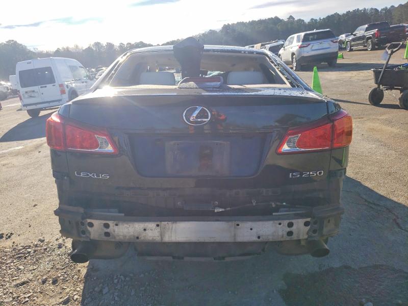 2009 Lexus Is 250 VIN JTHBK262092084747 COPART salvage auction — ROLLOVER, Ms - Cert Of Title-Salvaged, sold $650 on 2026-07-31 (photo 6)