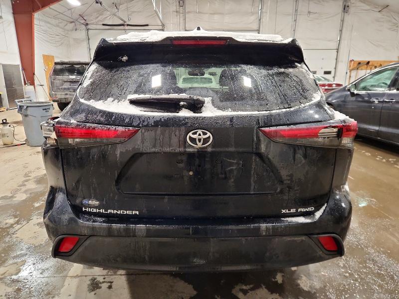 2024 Toyota Highlander VIN 5TDKDRBH0RS550555 COPART salvage auction — REAR END, VT - CERT OF TITLE-PARTS ONLY SALVA, sold $18,500 on 2026-07-13 (photo 6)