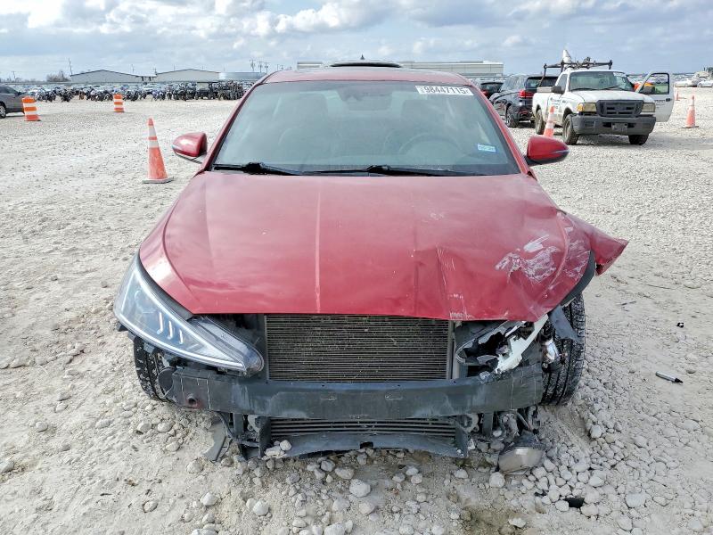 2019 Hyundai Elantra VIN KMHD04LB8KU833235 COPART salvage auction — FRONT END, Tx - Salvage Vehicle Title, sold $1,800 on 2026-07-02 (photo 5)