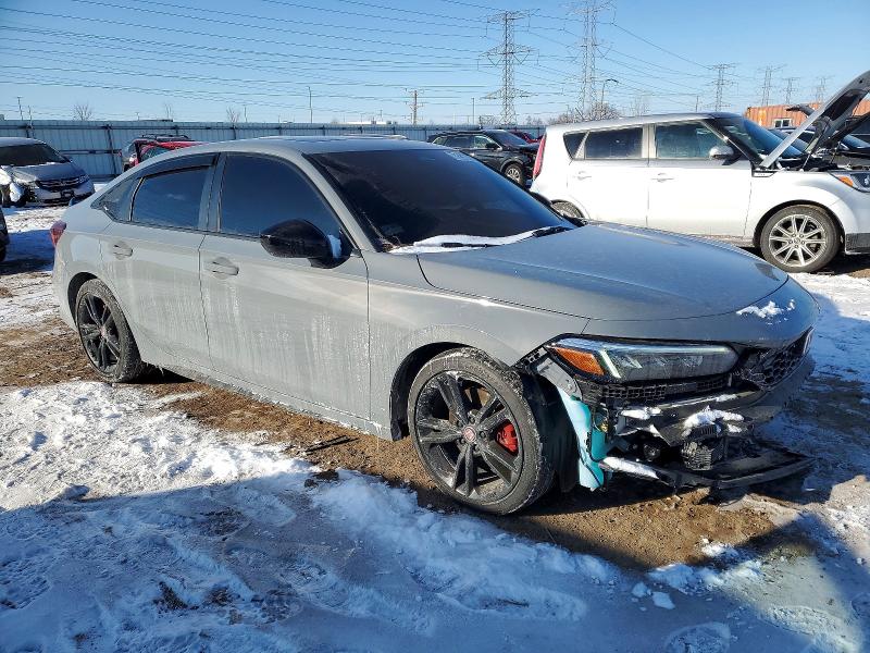 2025 Honda Civic VIN 2HGFE1E5XSH471966 COPART salvage auction — FRONT END, Il - Salvage Certificate, sold $8,800 on 2026-07-09 (photo 4)