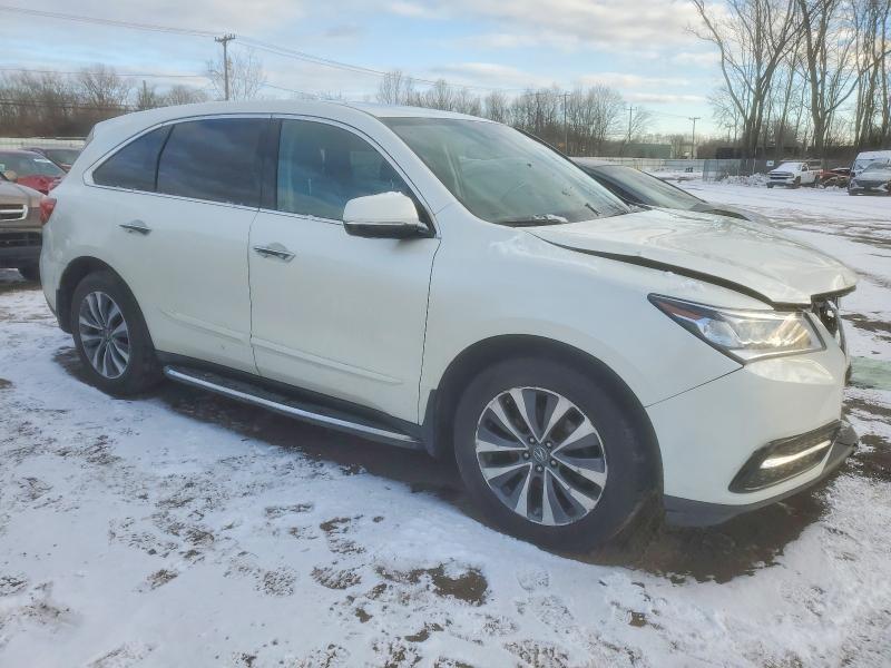 2014 Acura Mdx VIN 5FRYD3H40EB020711 COPART salvage auction — FRONT END, Ct - Cert Of Title-Parts Only Salva, sold $1,100 on 2026-09-11 (photo 4)
