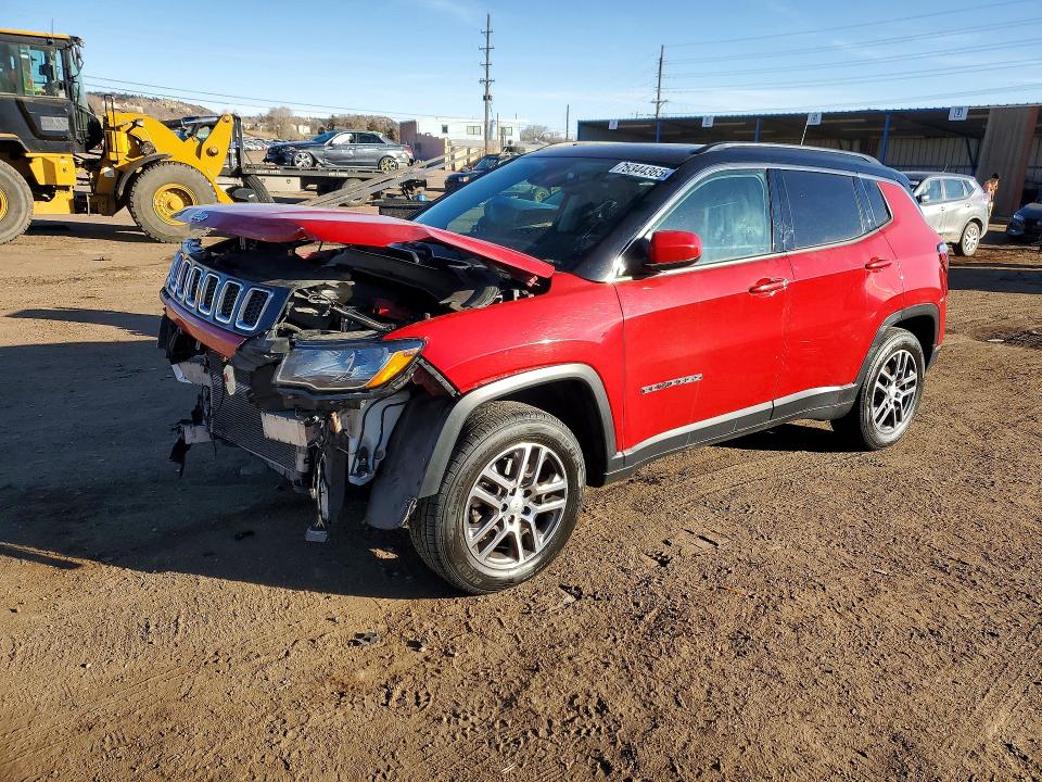 2020 Jeep Compass VIN 3C4NJDBB7LT244535 COPART salvage auction — FRONT END, Co - Salvage Title, sold $900 on 2026-07-22 (photo 1)