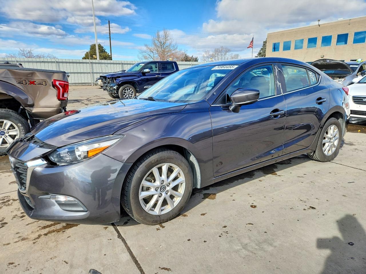 2018 Mazda 3 VIN 3MZBN1U7XJM185242 COPART salvage auction — Front End, CO - SALVAGE TITLE, sold $2,950 on 2026-04-20 (photo 1)