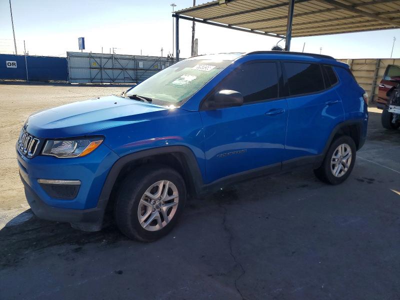 2018 Jeep Compass VIN 3C4NJDAB0JT230281 COPART salvage auction — FRONT END, Tx - Salvage Vehicle Title, sold $2,950 on 2026-07-10 (photo 1)