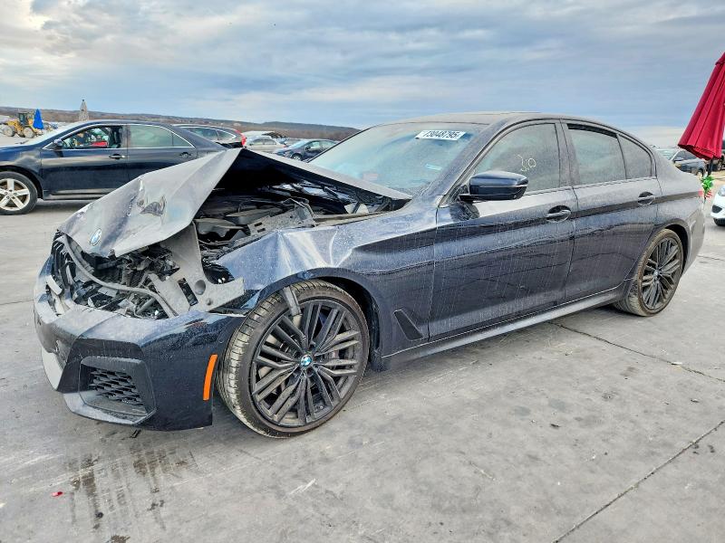 2022 BMW M550i xdrive VIN WBA13BK05NCJ42318 COPART salvage auction — FRONT END, Tx - Salvage Vehicle Title, sold $1,350 on 2026-07-23 (photo 1)