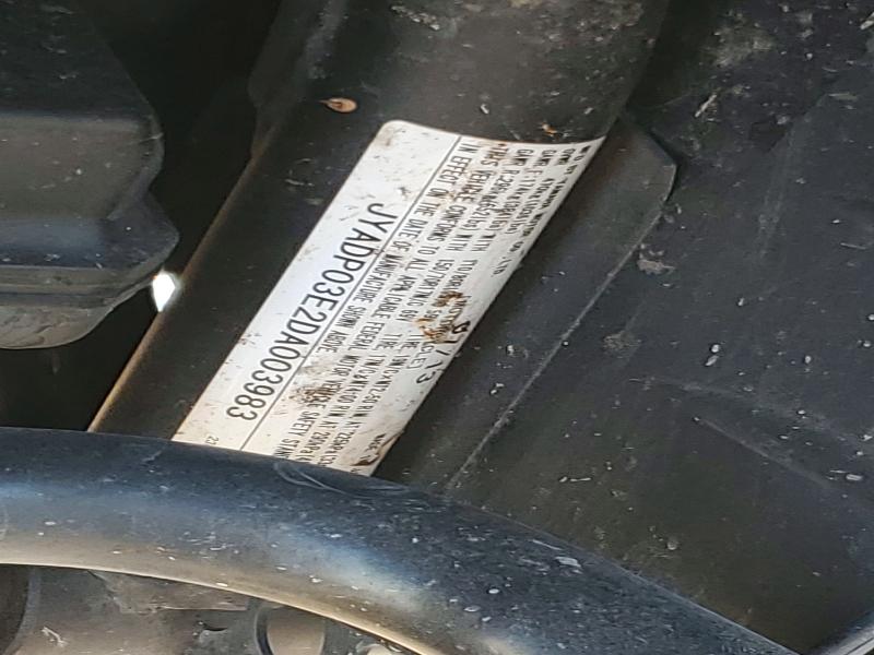 2013 Yamaha Xt1200z VIN JYADP03E2DA003983 COPART salvage auction — FRONT END, Ar - Certificate Of Title, sold $3,100 on 2026-08-20 (photo 9)
