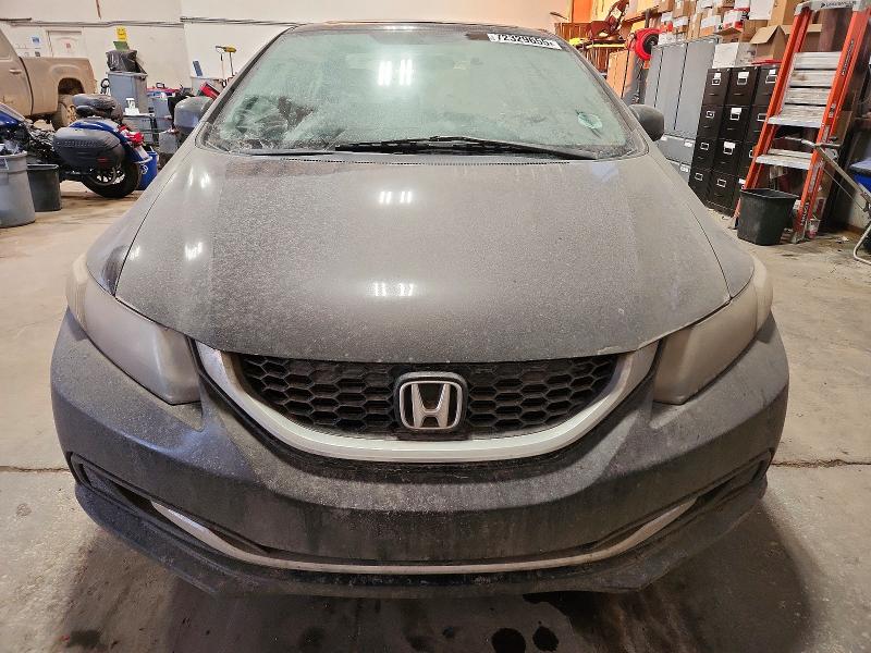 2013 Honda Civic VIN 2HGFB2E54DH033509 COPART salvage auction — REAR END, Ab - Bos - Salvage, sold $500 on 2026-07-02 (photo 5)
