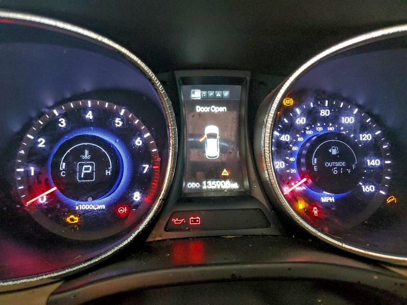 2013 Hyundai Santa fe VIN 5XYZU3LB6DG084545 COPART salvage auction — REAR END, Az - Cert Of Title - Salvage, sold $1,800 on 2026-08-03 (photo 9)