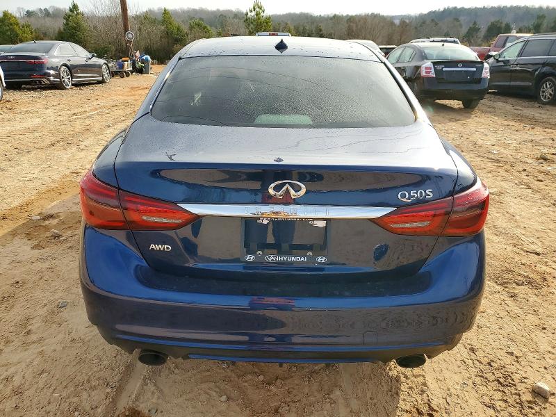 2018 Infiniti Q50 VIN JN1EV7AR2JM445964 COPART salvage auction — FRONT END, Nc - Salvage Certificate Of Title, sold $1,750 on 2026-07-20 (photo 6)