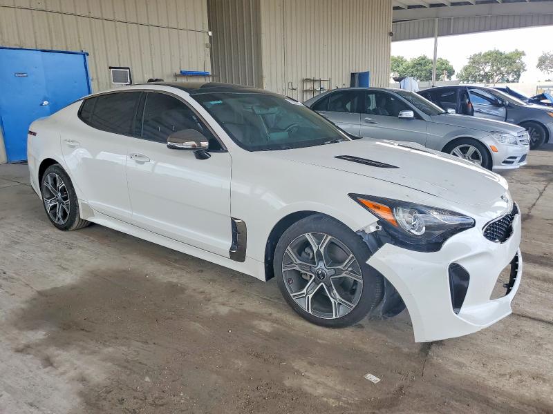 2021 Kia Stinger VIN KNAE15LA0M6097222 COPART salvage auction — FRONT END, Fl - Certificate Of Destruction, sold $3,100 on 2026-07-08 (photo 4)