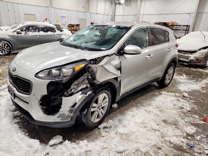 2019 Kia Sportage VIN KNDPM3AC8K7599317 COPART salvage auction — FRONT END, Mi - Certificate Of Title, sold $1,100 on 2026-07-23 (photo 1)