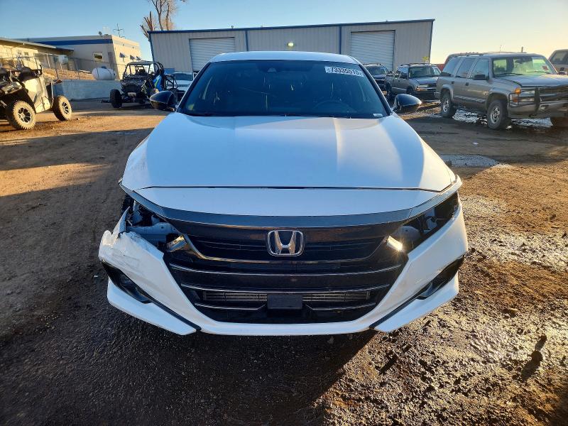 2022 Honda Accord VIN 1HGCV1F35NA050577 COPART salvage auction — FRONT END, Nm - Cert Of Title-Salvage, sold $8,700 on 2026-07-09 (photo 5)