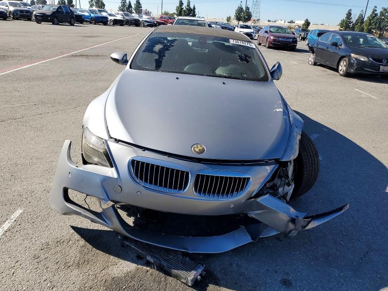 2006 BMW M6 VIN WBSEH93416B797267 COPART salvage auction — FRONT END, Ca - Salvage Certificate, sold $4,550 on 2026-07-02 (photo 5)