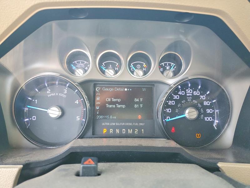 2011 Ford F250 VIN 1FT7W2BT5BEC51358 COPART salvage auction — FRONT END, Tx - Salvage Vehicle Title, sold $5,600 on 2026-07-02 (photo 9)