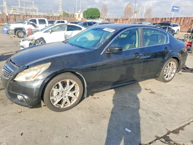 2013 Infiniti G VIN JN1CV6AP4DM716382 COPART salvage auction — FRONT END, Salvage Title, sold $3,400 on 2026-07-15 (photo 1)