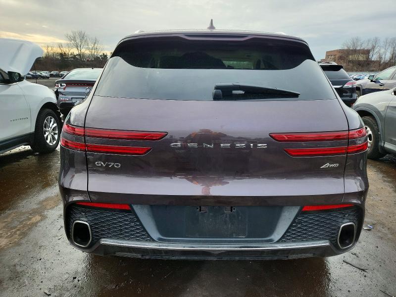 2023 Genesis Gv70 VIN KMUMADTB6PU102096 COPART salvage auction — FRONT END, Ct - Cert Of Title-Salvage, sold $8,100 on 2026-07-02 (photo 6)