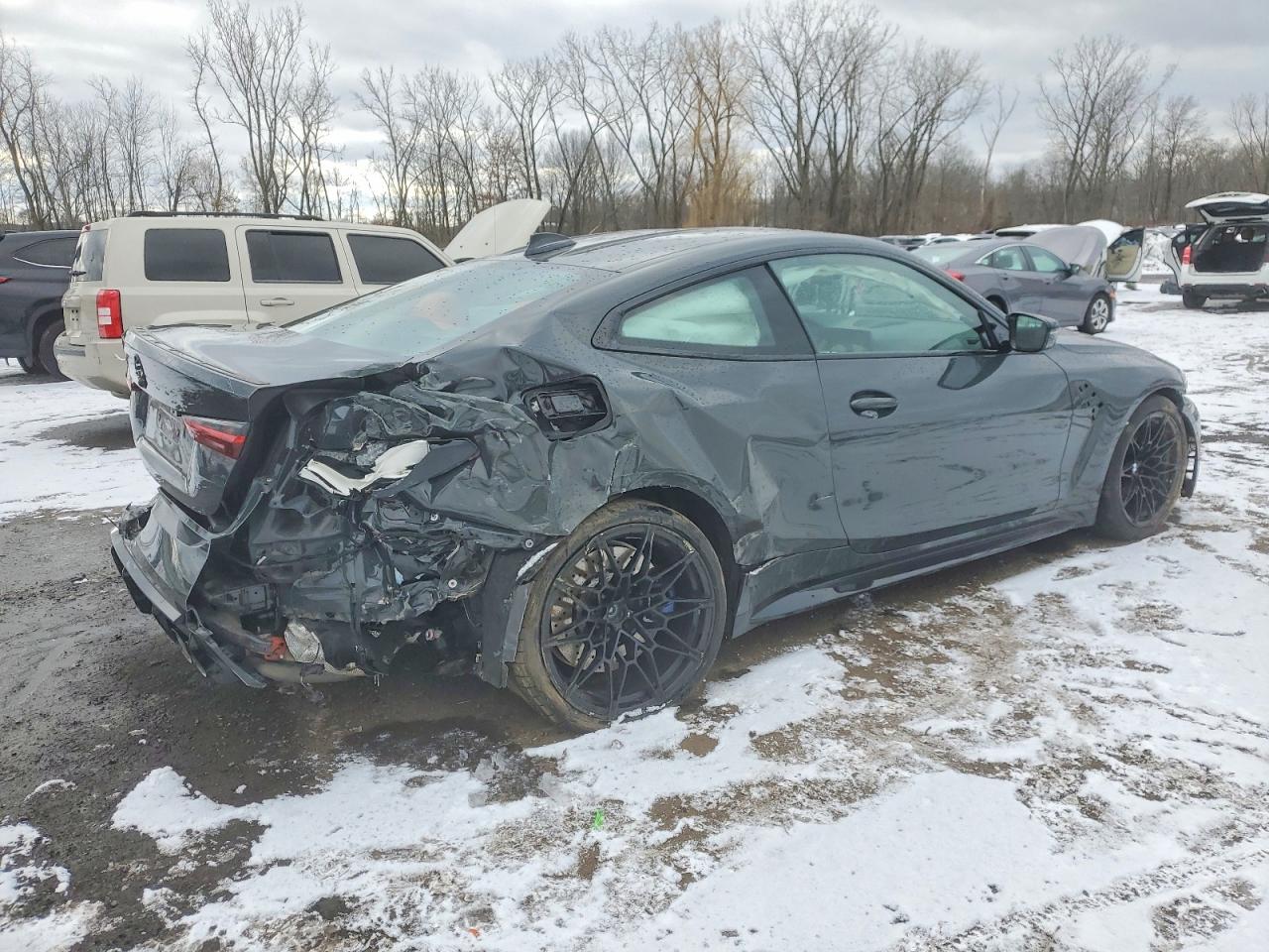2022 BMW M4 VIN WBS43AZ03NCJ52449 COPART salvage auction — Rear End, CT - CERT OF TITLE-SALVAGE, sold $24,700 on 2026-06-30 (photo 3)
