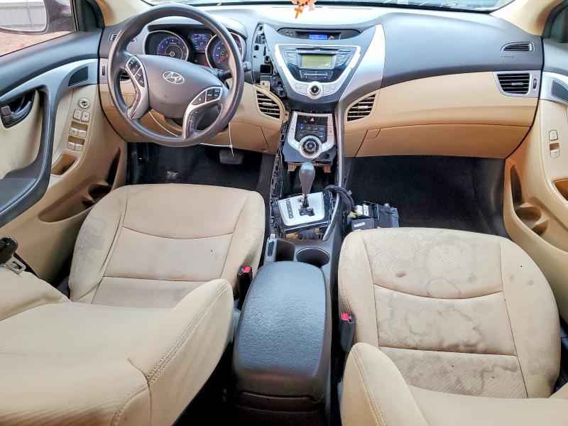 2011 Hyundai Elantra VIN KMHDH4AE8BU109390 COPART salvage auction — FRONT END, Tx - Salvage Vehicle Title, sold $250 on 2026-07-22 (photo 8)