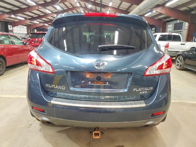2014 Nissan Murano VIN JN8AZ1MW7EW527055 COPART salvage auction — MINOR DENT/SCRATCHES, Vt - Certificate Of Title, sold $4,900 on 2026-07-31 (photo 6)