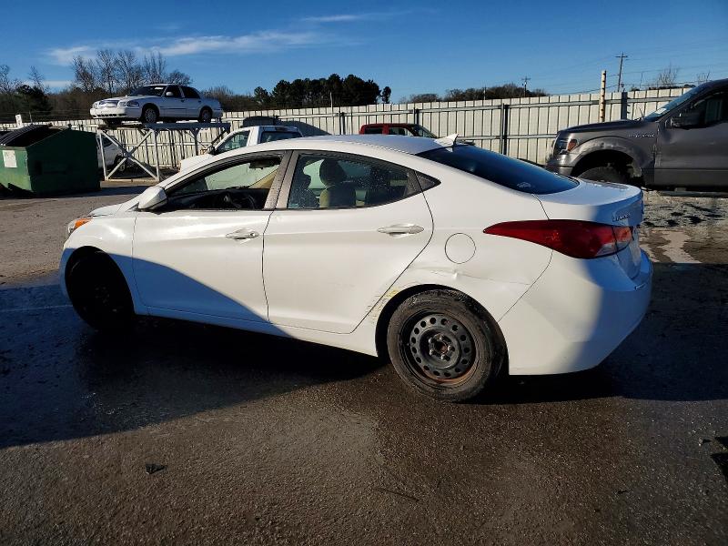 2012 Hyundai Elantra VIN 5NPDH4AE2CH137153 COPART salvage auction — VANDALISM, AL - CERTIFICATE OF TITLE, sold $675 on 2026-07-02 (photo 2)