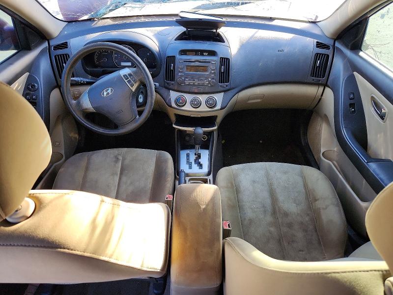2010 Hyundai Elantra VIN KMHDU4AD0AU022665 COPART salvage auction — FRONT END, FL - CERT OF TITLE SLVG REBUILDABLE, sold $525 on 2026-07-08 (photo 8)