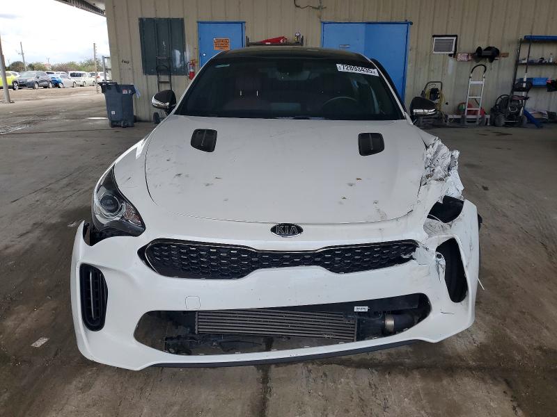 2021 Kia Stinger VIN KNAE15LA0M6097222 COPART salvage auction — FRONT END, Fl - Certificate Of Destruction, sold $3,100 on 2026-07-08 (photo 5)