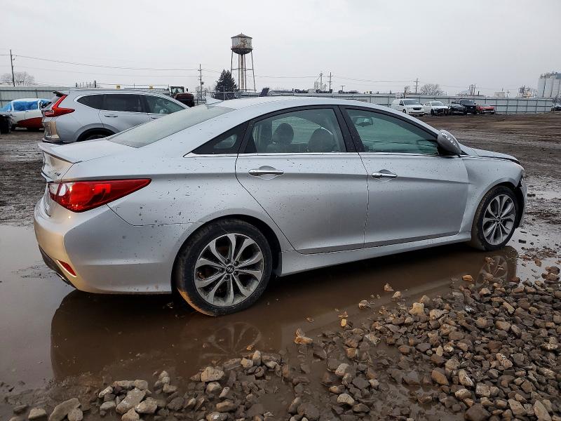 2014 Hyundai Sonata VIN 5NPEC4AB0EH844554 COPART salvage auction — FRONT END, Il - Salvage Certificate, sold $700 on 2026-07-06 (photo 3)