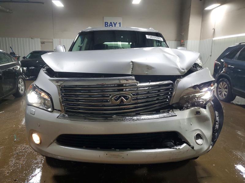 2012 Infiniti Qx56 VIN JN8AZ2NE7C9018378 COPART salvage auction — FRONT END, Il - Salvage Certificate, sold $1,350 on 2026-07-07 (photo 5)