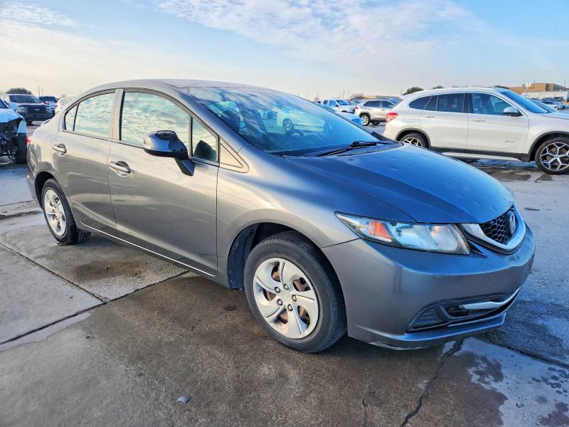 2013 Honda Civic VIN 19XFB2F53DE238862 COPART salvage auction — HAIL, Tx - Certificate Of Title, sold $775 on 2026-07-09 (photo 4)