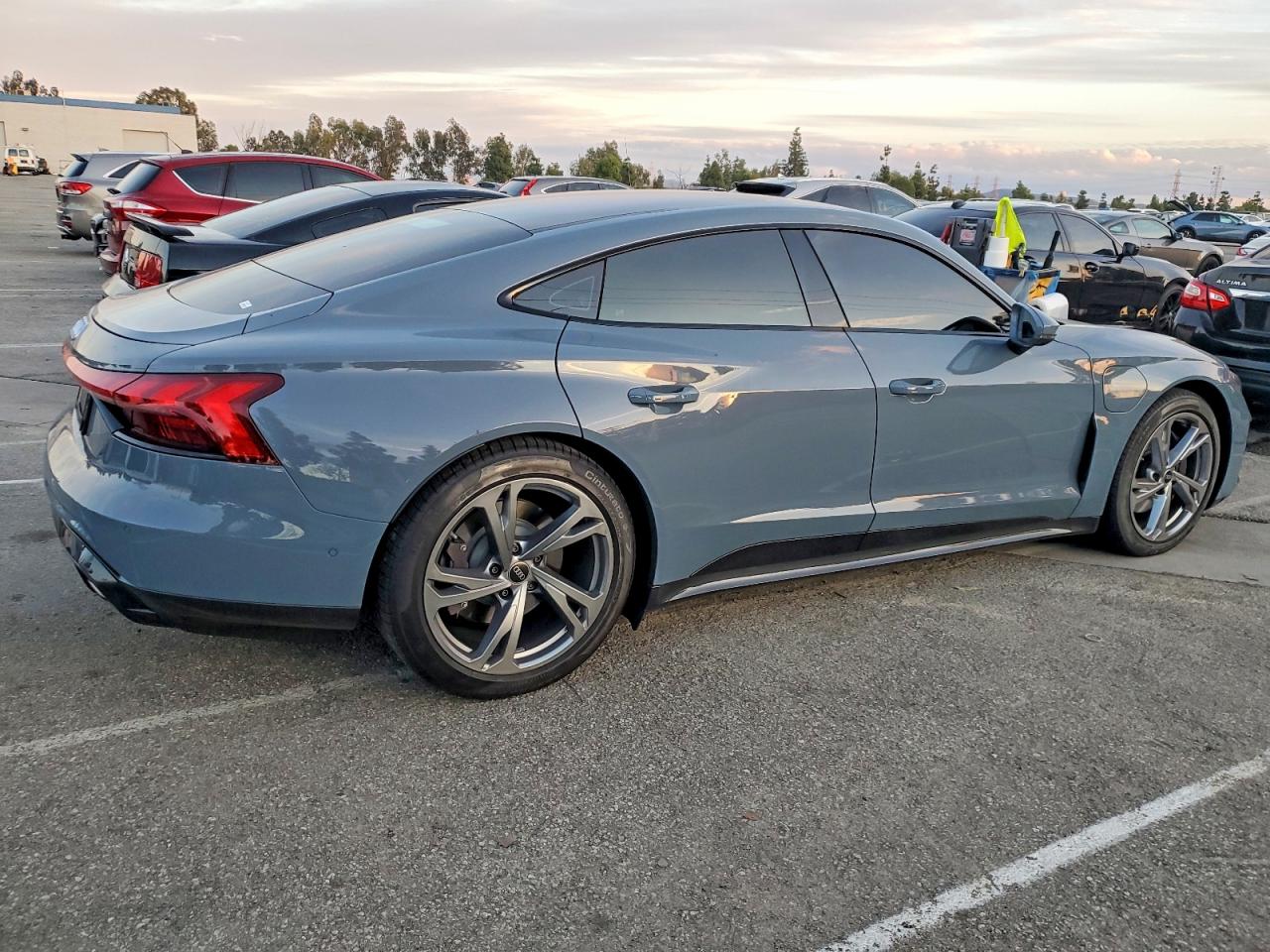 2023 Audi e-tron GT VIN WAUDJBFW9P7006481 COPART salvage auction — Vandalism, Ct - Clean Title, sold $40,500 on 2026-08-18 (photo 3)