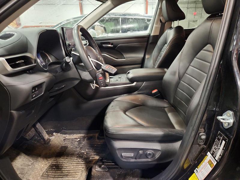 2024 Toyota Highlander VIN 5TDKDRBH0RS550555 COPART salvage auction — REAR END, VT - CERT OF TITLE-PARTS ONLY SALVA, sold $18,500 on 2026-07-13 (photo 7)