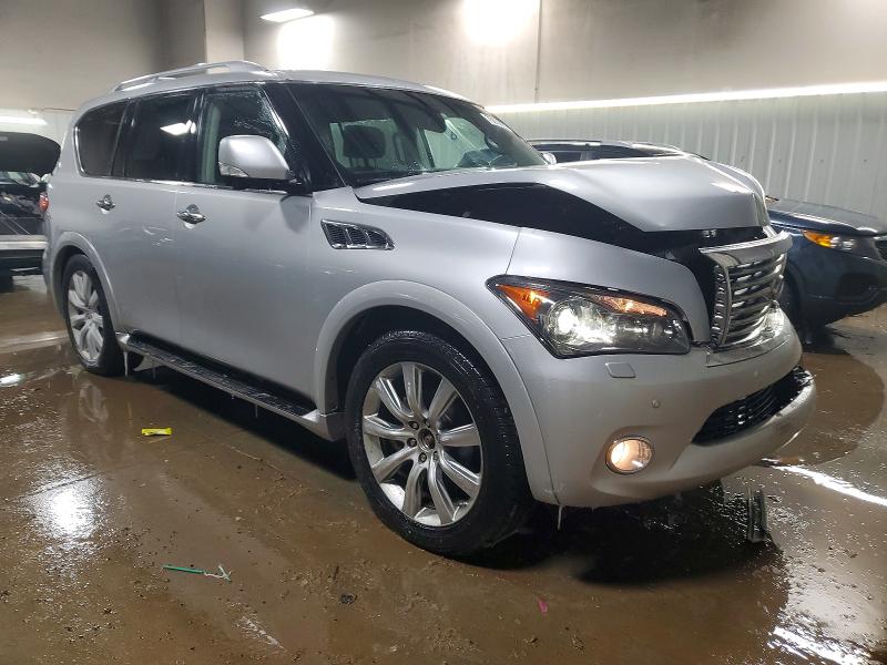 2012 Infiniti Qx56 VIN JN8AZ2NE7C9018378 COPART salvage auction — FRONT END, Il - Salvage Certificate, sold $1,350 on 2026-07-07 (photo 4)