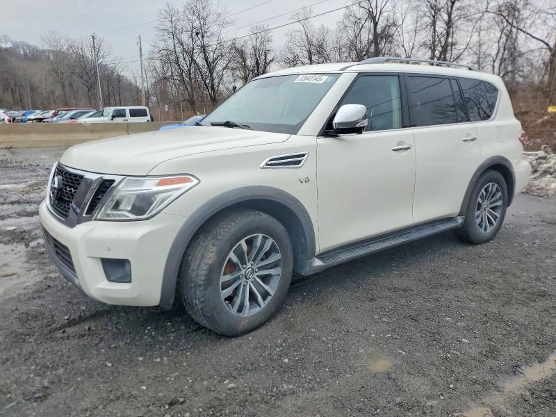 2020 Nissan Armada VIN JN8AY2NC5LX517239 COPART salvage auction — WATER/FLOOD, Nj - Cert Of Title-Salvage Flood, sold $5,800 on 2026-07-07 (photo 1)
