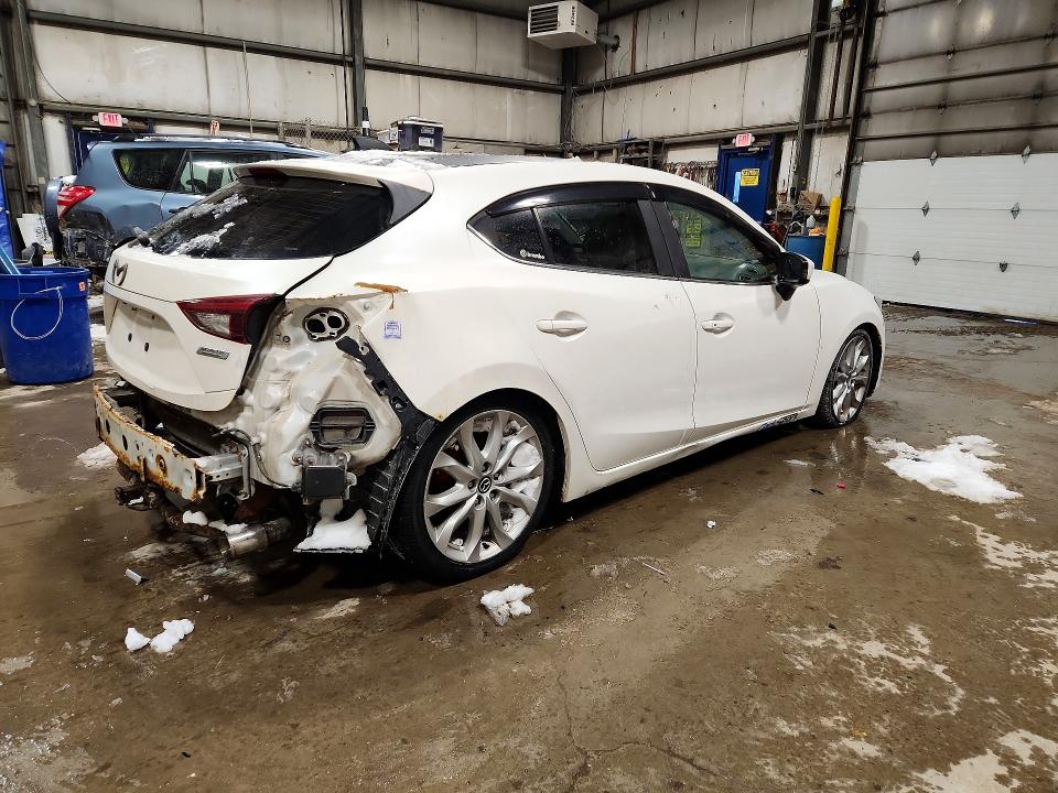 2014 Mazda 3 VIN JM1BM1M36E1189343 COPART salvage auction — REAR END, Salvage Title, sold $500 on 2026-07-28 (photo 3)