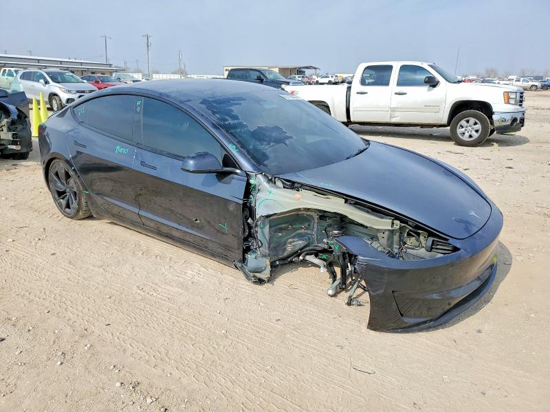 2024 Tesla Model 3 VIN 5YJ3E1ET6RF855825 COPART salvage auction — FRONT END, Tx - Salvage Vehicle Title, sold $60 on 2026-07-30 (photo 4)