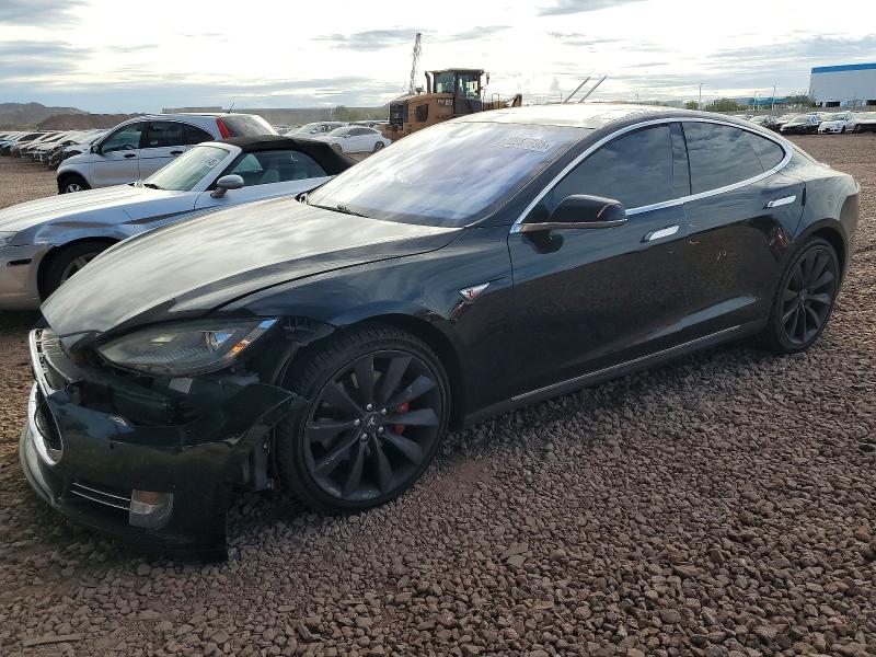 2014 Tesla Model s VIN 5YJSA1H21EFP62246 COPART salvage auction — FRONT END, AZ - CERT OF TITLE - SALVAGE, sold $2,800 on 2026-07-09 (photo 1)