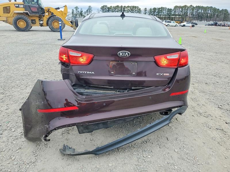 2015 Kia Optima VIN 5XXGN4A79FG395743 COPART salvage auction — REAR END, Nc - Salvage Certificate Of Title, sold $1,050 on 2026-07-13 (photo 6)