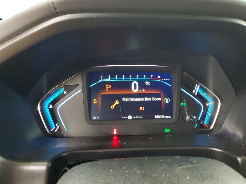 2022 Honda Odyssey VIN 5FNRL6H81NB059434 COPART salvage auction — ROOF, Nc - Salvage Certificate Of Title, sold $9,500 on 2026-07-29 (photo 9)