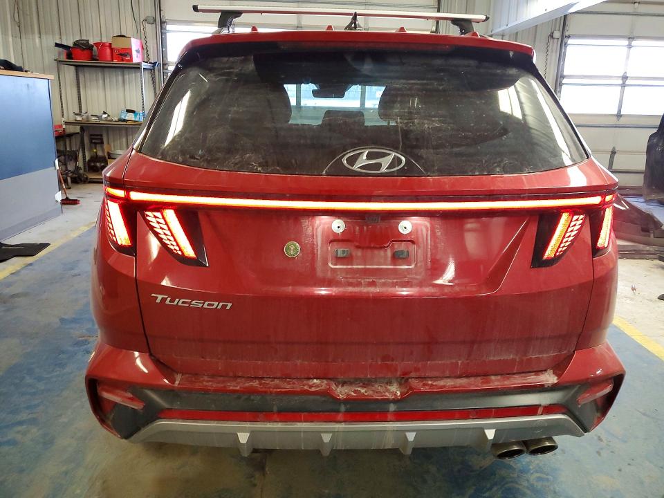 2022 Hyundai Tucson VIN KM8JF3AE1NU152993 COPART salvage auction — FRONT END, Ca - Salvage Certificate, sold $6,100 on 2026-07-20 (photo 6)