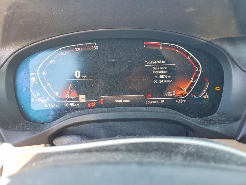 2020 BMW X3 VIN 5UXTY3C0XL9B43817 COPART salvage auction — FRONT END, Ca - Salvage Certificate, sold $7,200 on 2026-07-21 (photo 9)