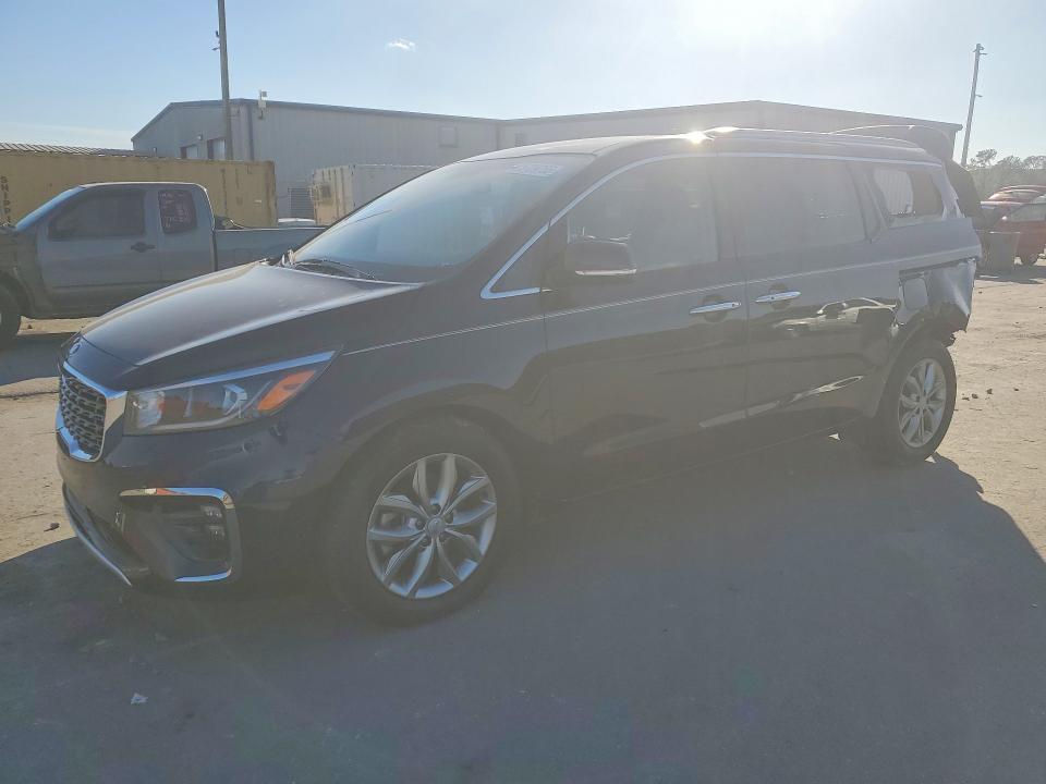 2021 Kia SEDONA VIN KNDMC5C17M6666785 COPART salvage auction — REAR END, Salvage Title, sold $3,650 on 2026-07-16 (photo 1)