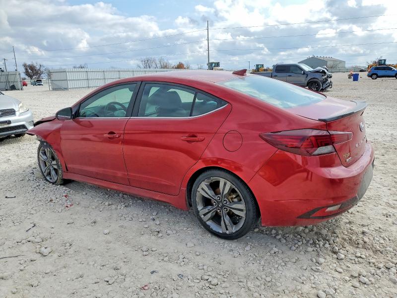 2019 Hyundai Elantra VIN KMHD04LB8KU833235 COPART salvage auction — FRONT END, Tx - Salvage Vehicle Title, sold $1,800 on 2026-07-02 (photo 2)