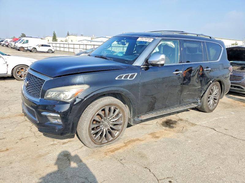 2017 Infiniti Qx80 VIN JN8AZ2NE3H9156751 COPART salvage auction — SIDE, Ca - Salvage Certificate, sold $4,300 on 2026-07-17 (photo 1)